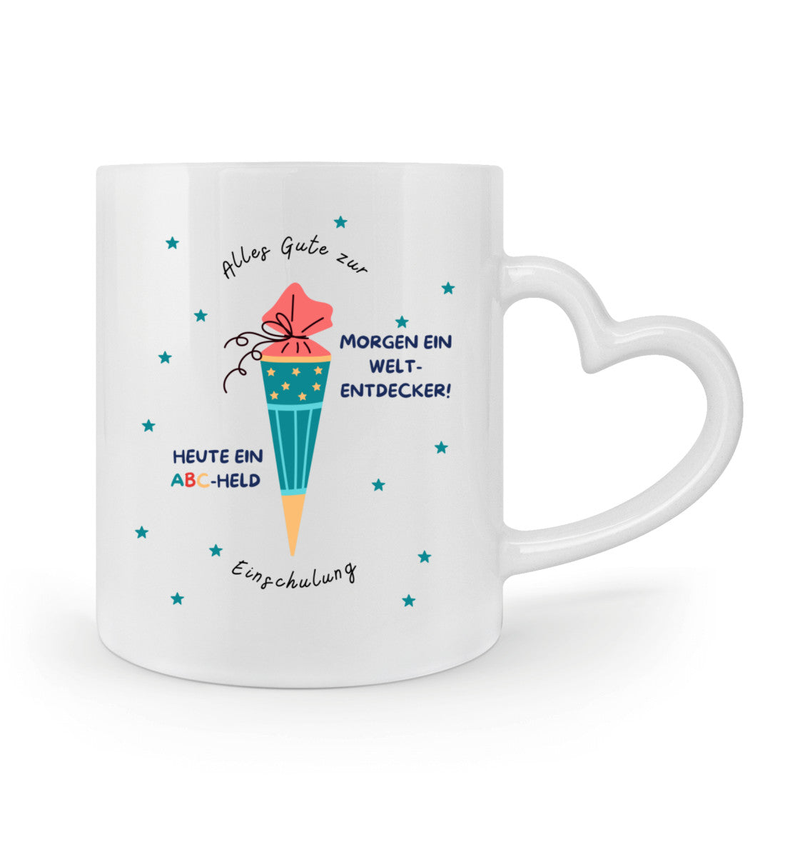 Mut in Ranzen  - Herzhenkel Tasse