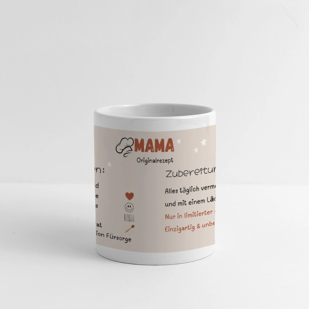Mama Tasse Panorama Originalrezept personalisiert – Geschenk für Muttertag