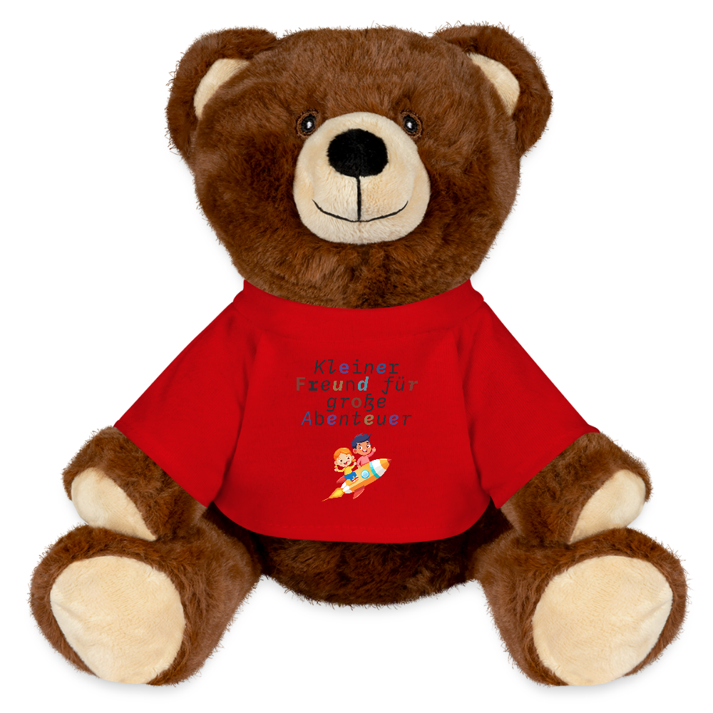 MiniFeet® RecycelBär® Teddy Bear Brown - red