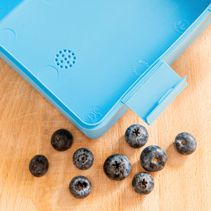 Personalisierte Kinder-Brotdose mit Wunschnamen - sapphire blue