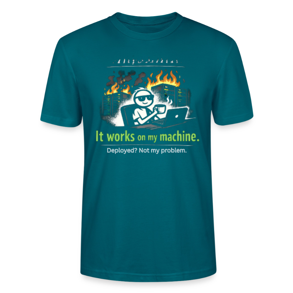 It Works On My Machine T-Shirt – Programmierer Humor Nerd Developer Shirt – Coding Geschenk für IT & Software Entwickler - ocean depth