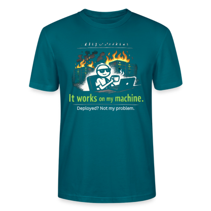 It Works On My Machine T-Shirt – Programmierer Humor Nerd Developer Shirt – Coding Geschenk für IT & Software Entwickler - ocean depth