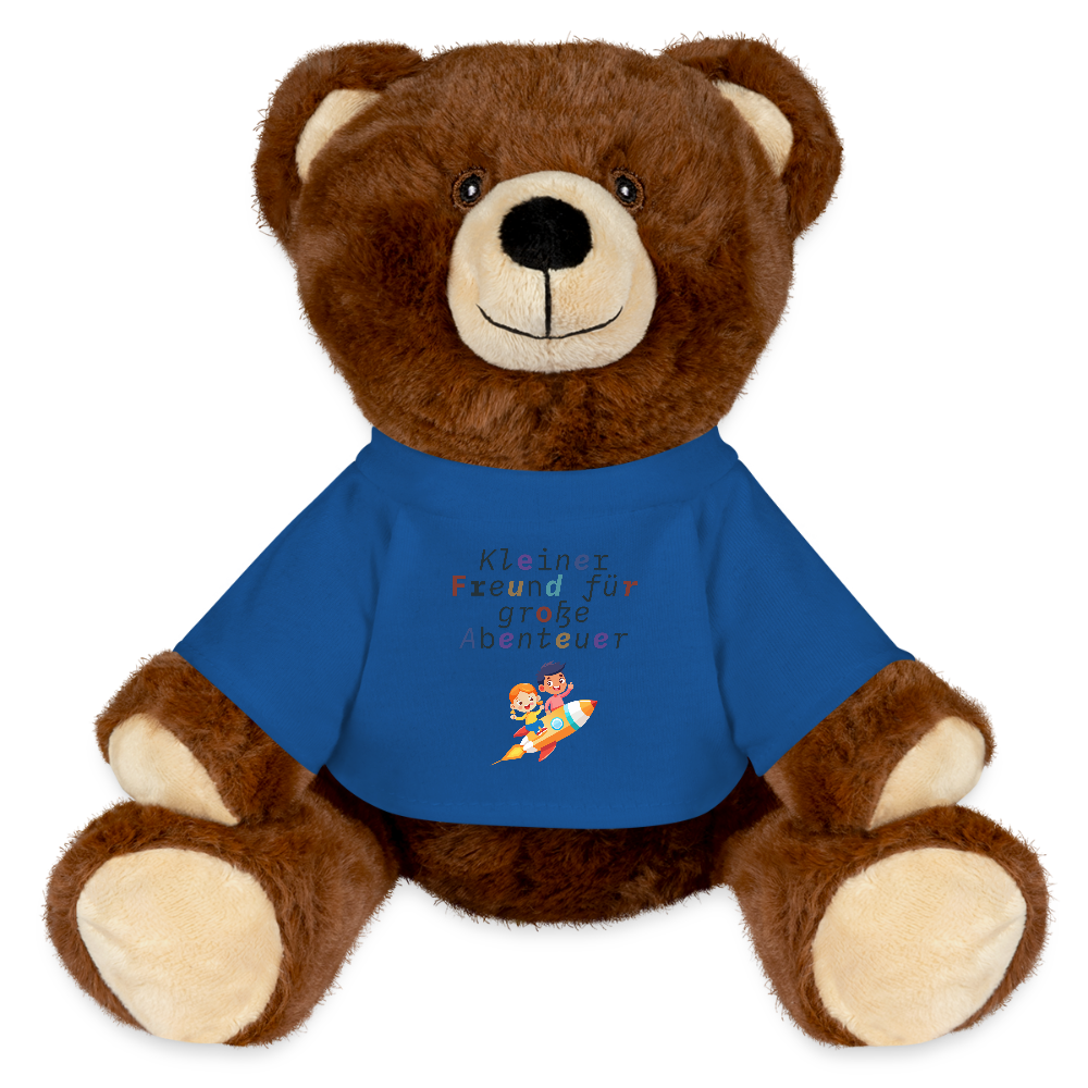 MiniFeet® RecycelBär® Teddy Bear Brown - royal blue
