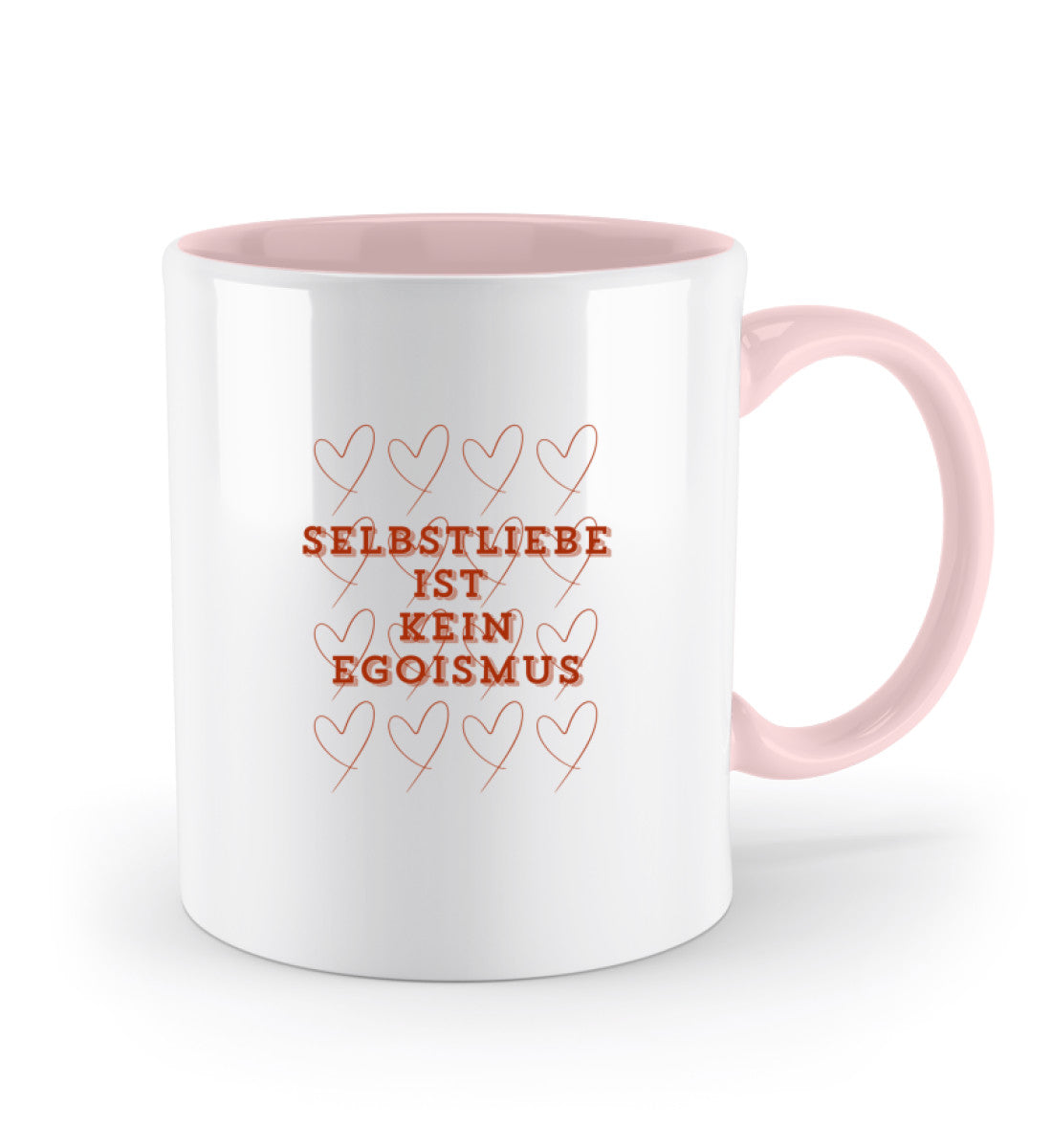 Keramiktasse mit C-förmigem Henkel und dem Spruch „Selbstliebe ist kein Egoismus“