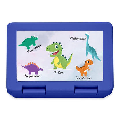 Dino Brotdose für Kinder mit Dinosaurier Motiv Frontansicht