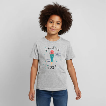 Kinder T-Shirt Einschulung mit ABC Held Spruch