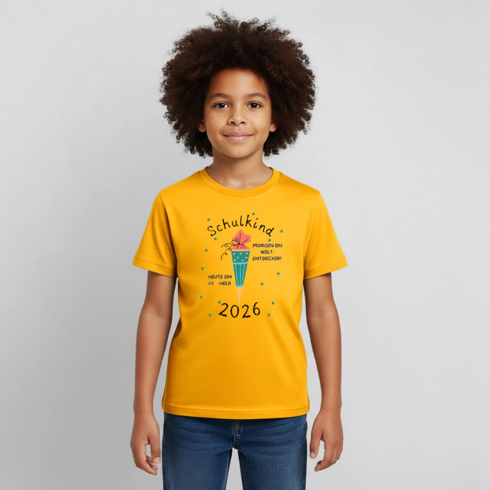 Einschulung Outfit Kind 2026 T-Shirt mit Spruch