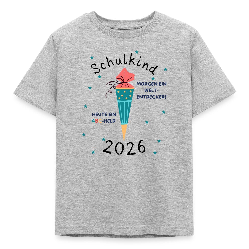 Kinder T-Shirt Einschulung mit ABC Held Spruch