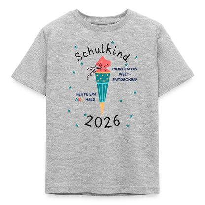 Kinder T-Shirt Einschulung mit ABC Held Spruch