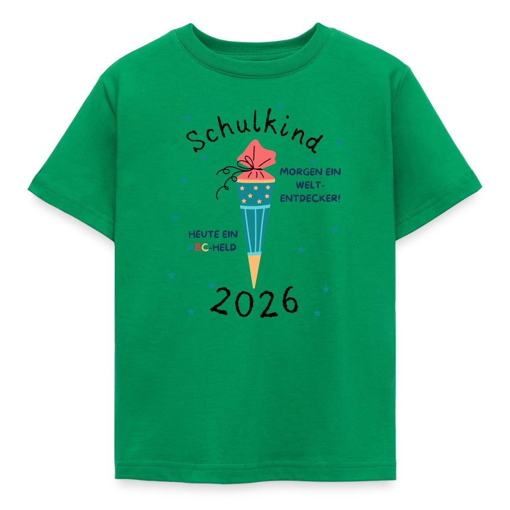 Kinder T-Shirt Einschulung mit ABC Held Spruch