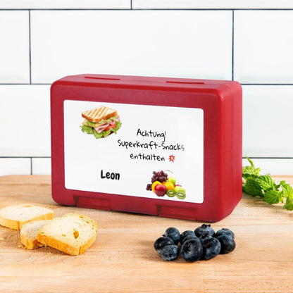 Personalisierte Kinder-Brotdose mit Wunschnamen