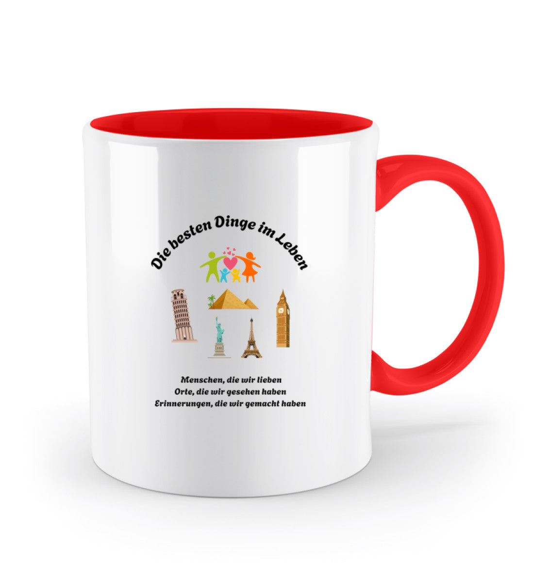 Geschenk Tasse mit liebevollem Zitat über Erinnerungen und besondere Momente