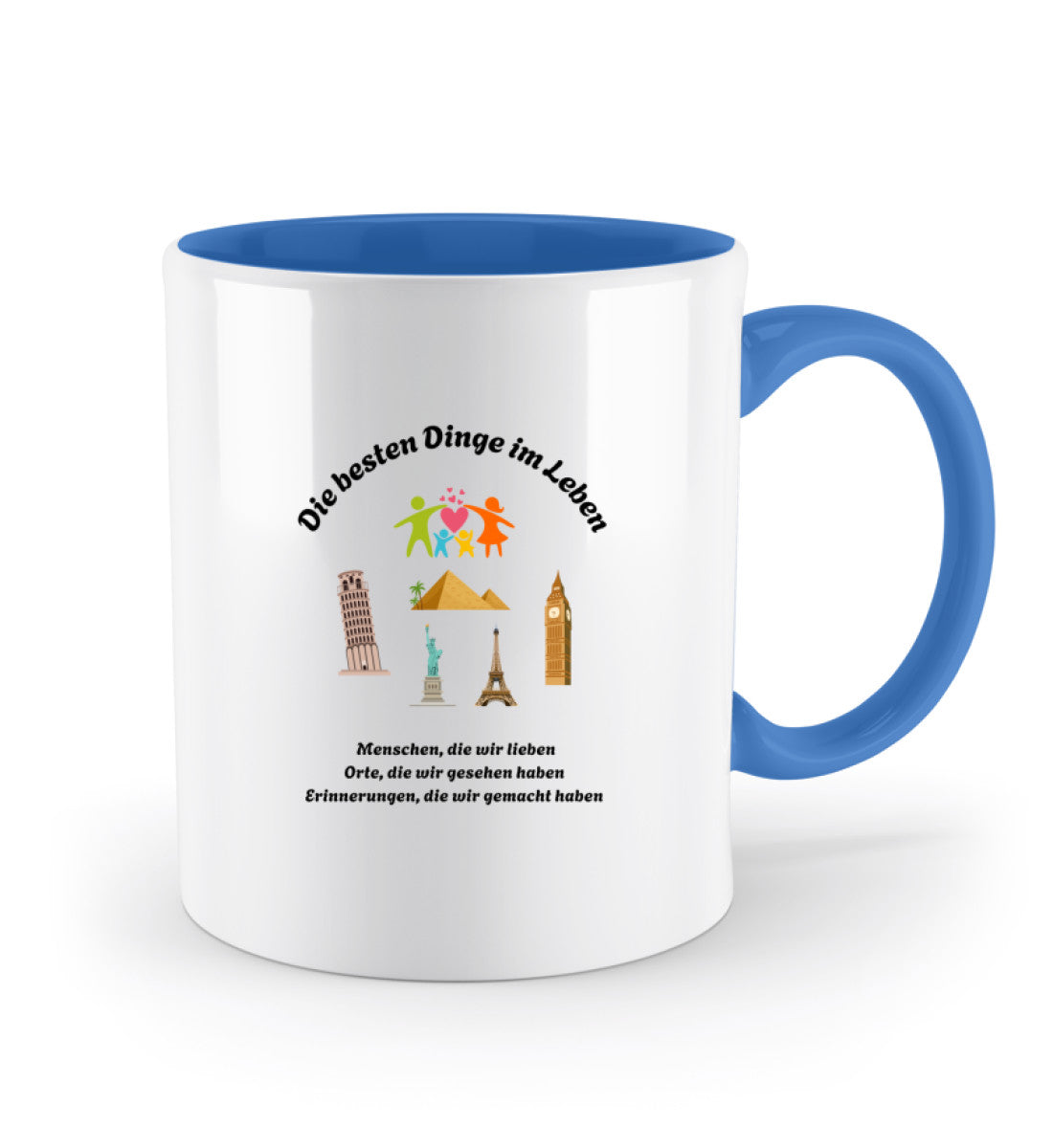 Geschenk Tasse mit liebevollem Zitat über Erinnerungen und besondere Momente