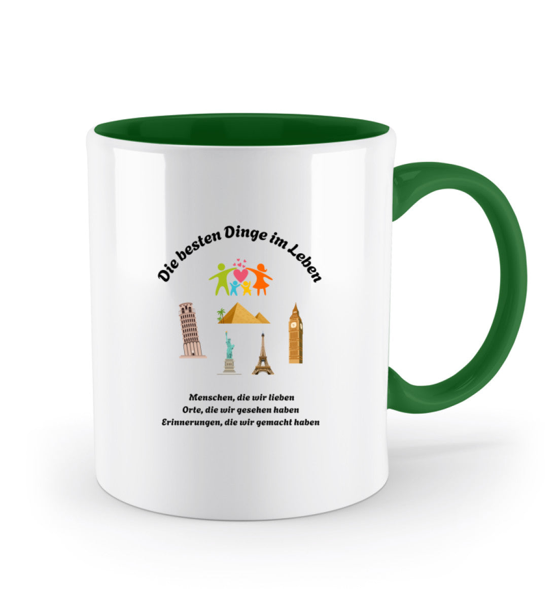 Geschenk Tasse mit liebevollem Zitat über Erinnerungen und besondere Momente