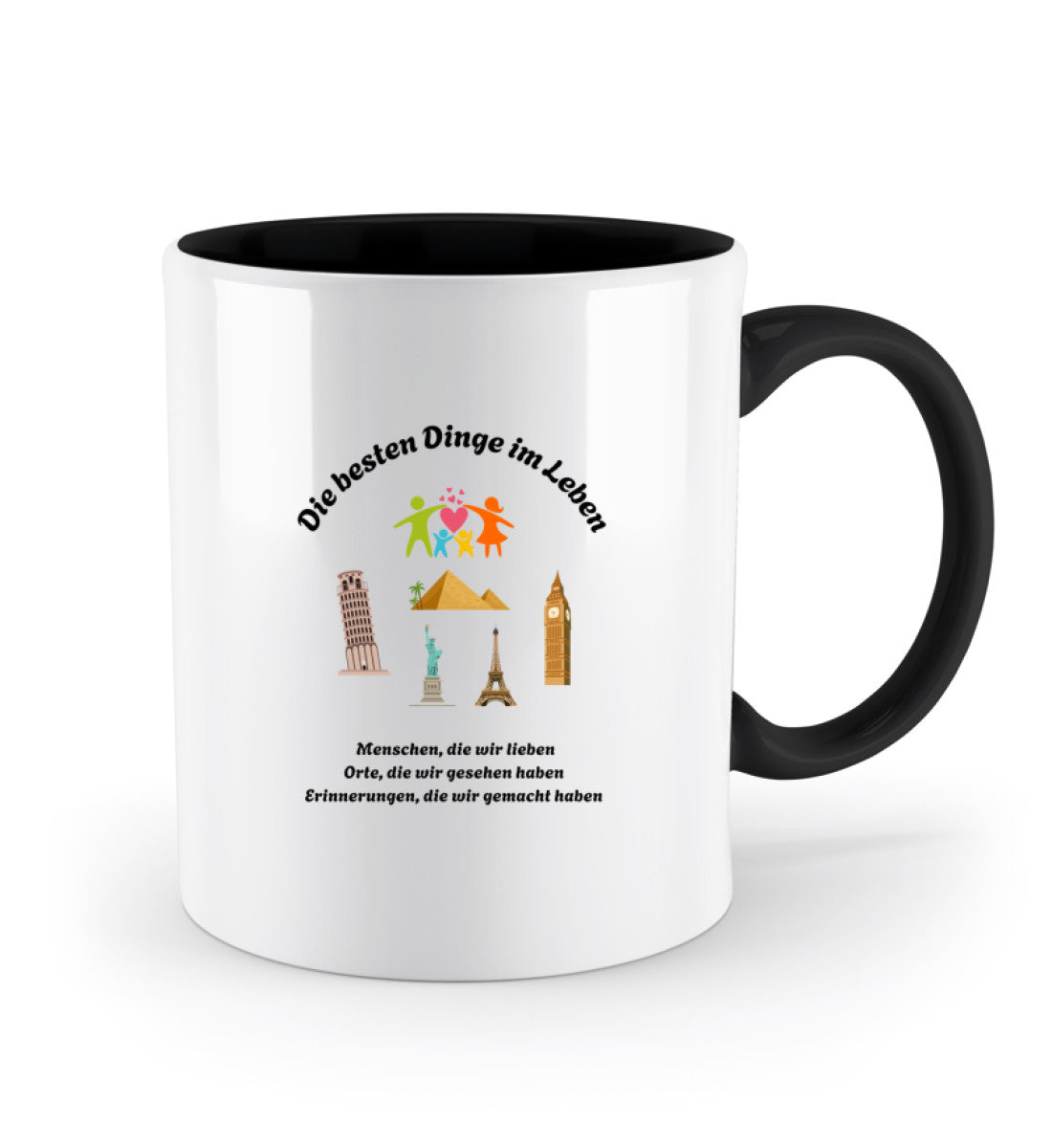 Geschenk Tasse mit liebevollem Zitat über Erinnerungen und besondere Momente