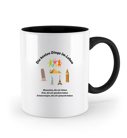 Geschenk Tasse mit liebevollem Zitat über Erinnerungen und besondere Momente