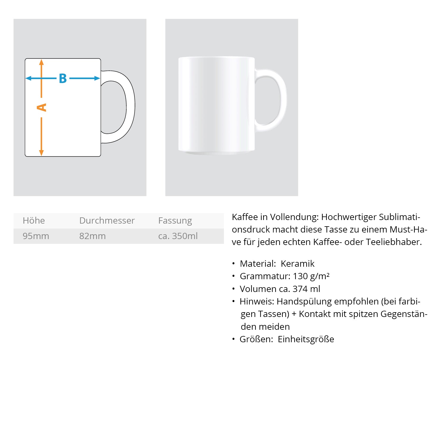 Geschenk Tasse mit liebevollem Zitat über Erinnerungen und besondere Momente