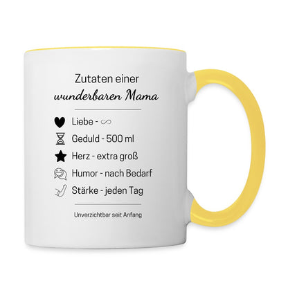 Mama Geschenk Tasse zum Geburtstag mit liebevollem Design
