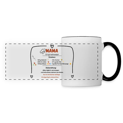 Detailansicht der Tasse mit Spruch Mama Originalrezept