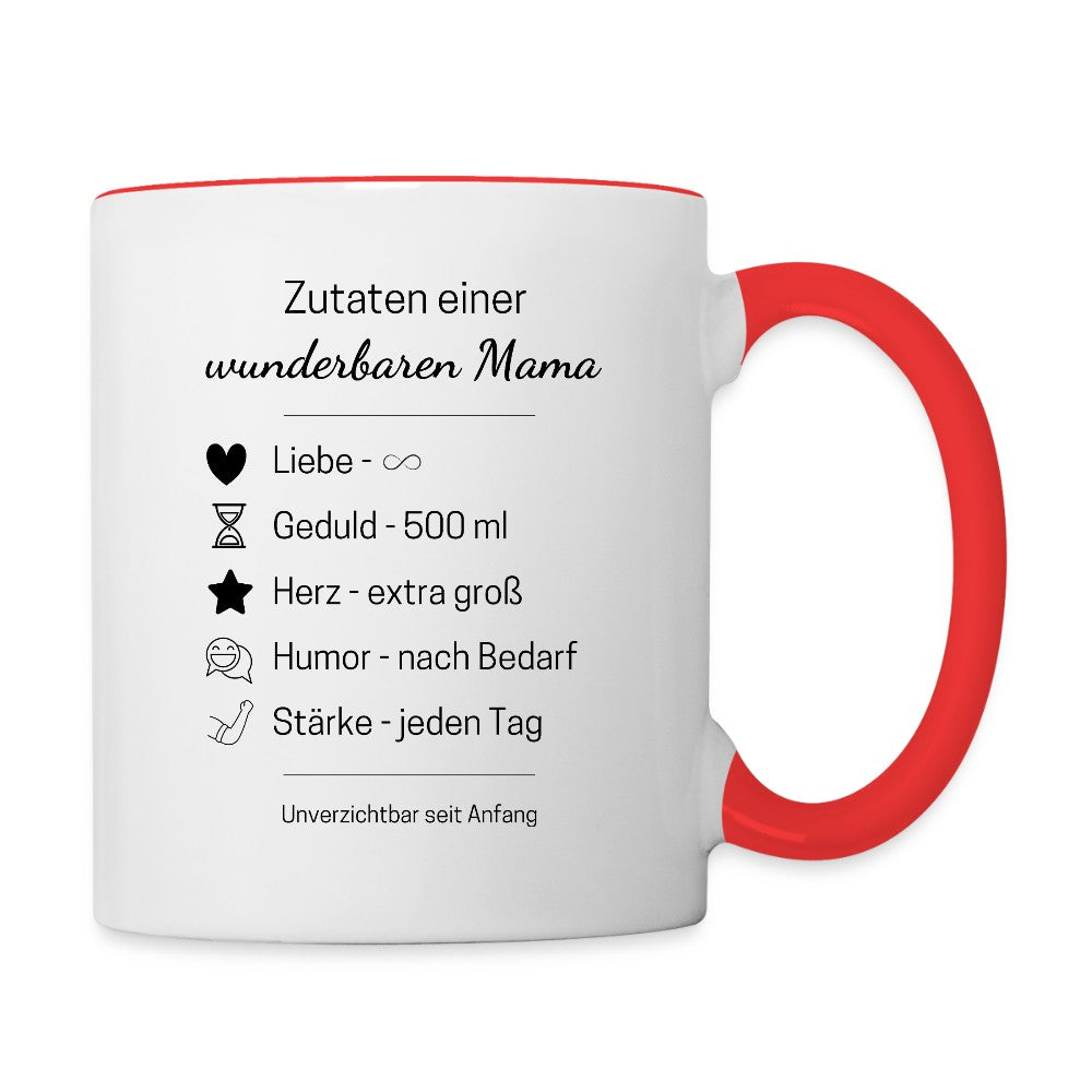 Mama Tasse im Alltag in der Küche als liebevolles Detail