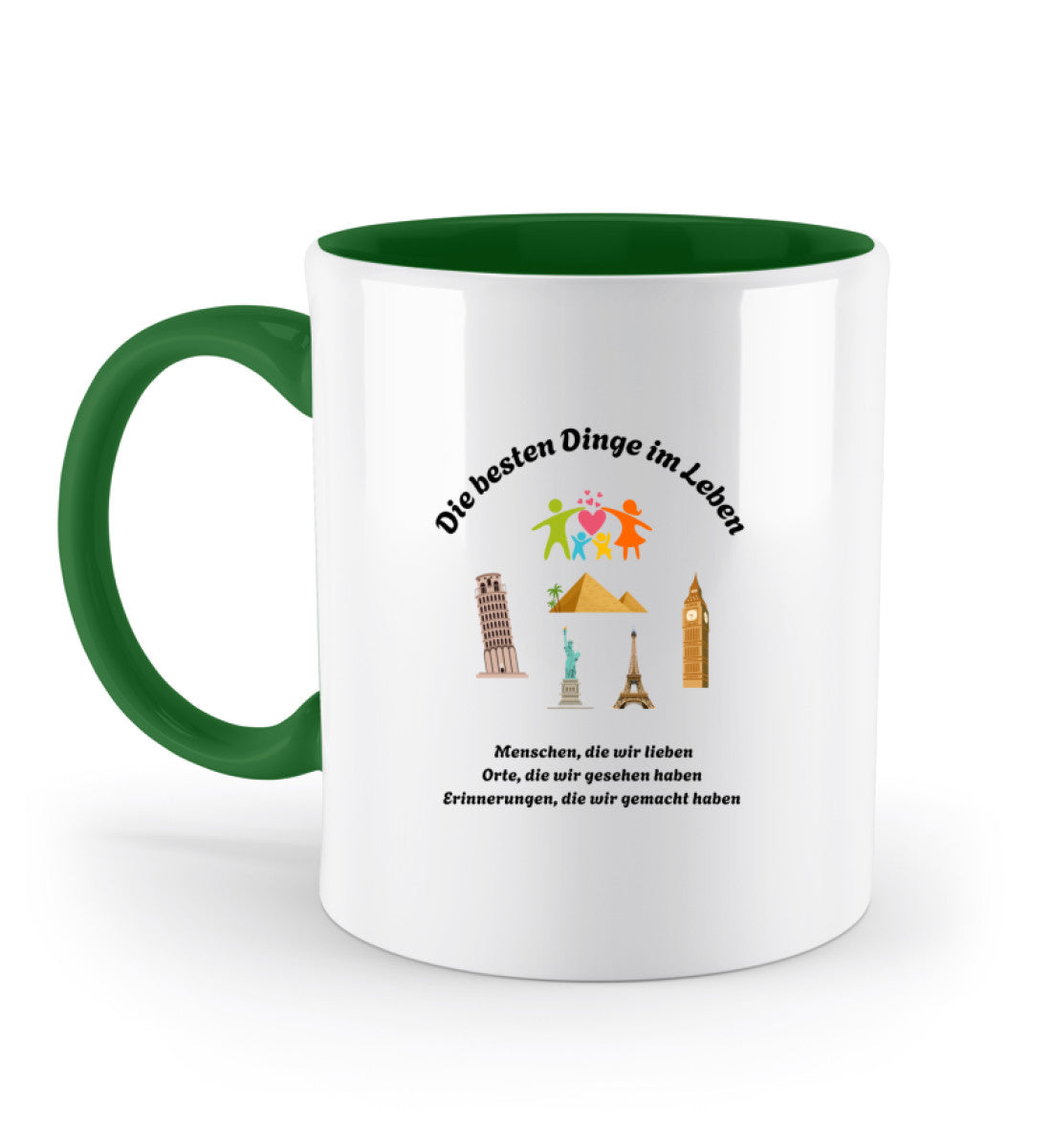 Geschenk Tasse mit liebevollem Zitat über Erinnerungen und besondere Momente