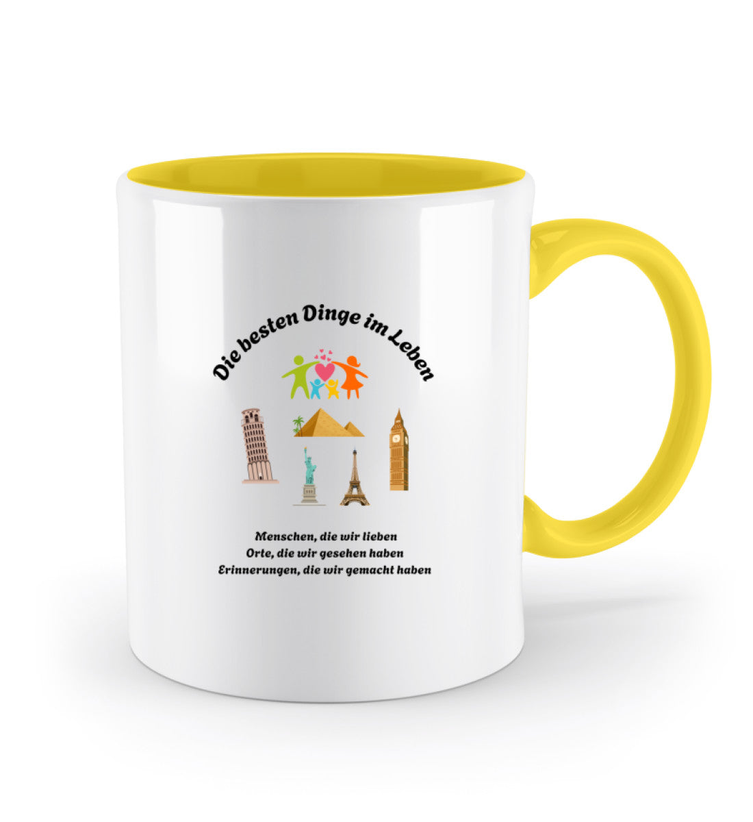 Geschenk Tasse mit liebevollem Zitat über Erinnerungen und besondere Momente