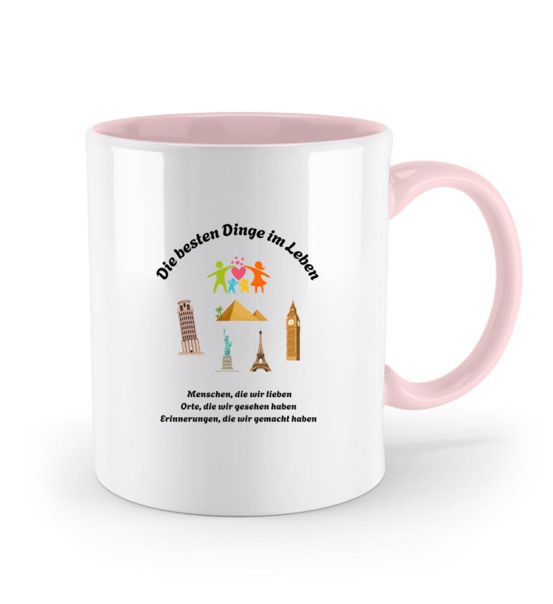 Geschenk Tasse mit liebevollem Zitat über Erinnerungen und besondere Momente