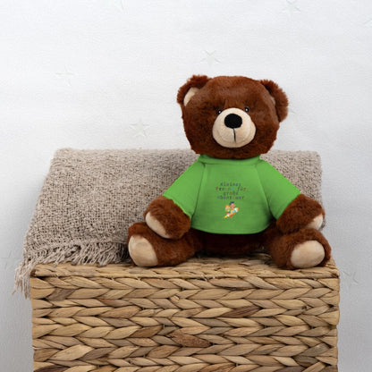 Teddy Bär als liebevolle Dekoration im Kinderzimmer – Geschenkidee für Baby - Lichtgrün