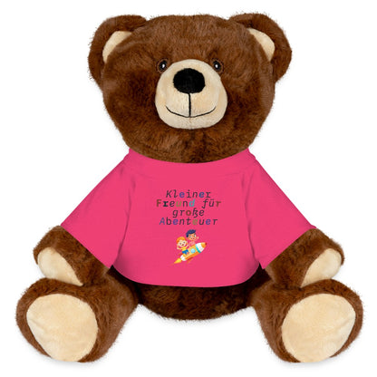 Detailaufnahme vom weichen Plüschstoff des Teddy Bären