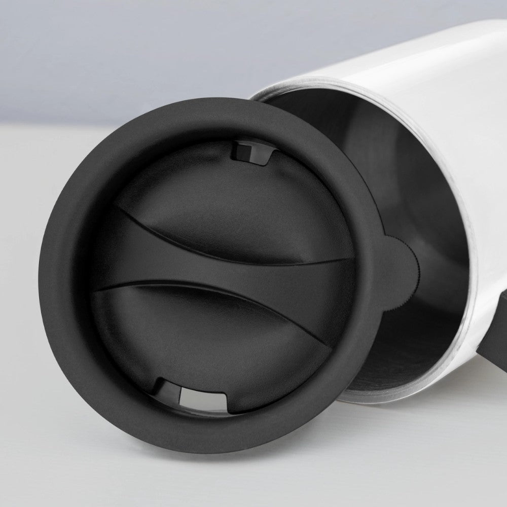 Thermobecher „Du & Ich“ – Edelstahlbecher mit Henkel | 414 ml